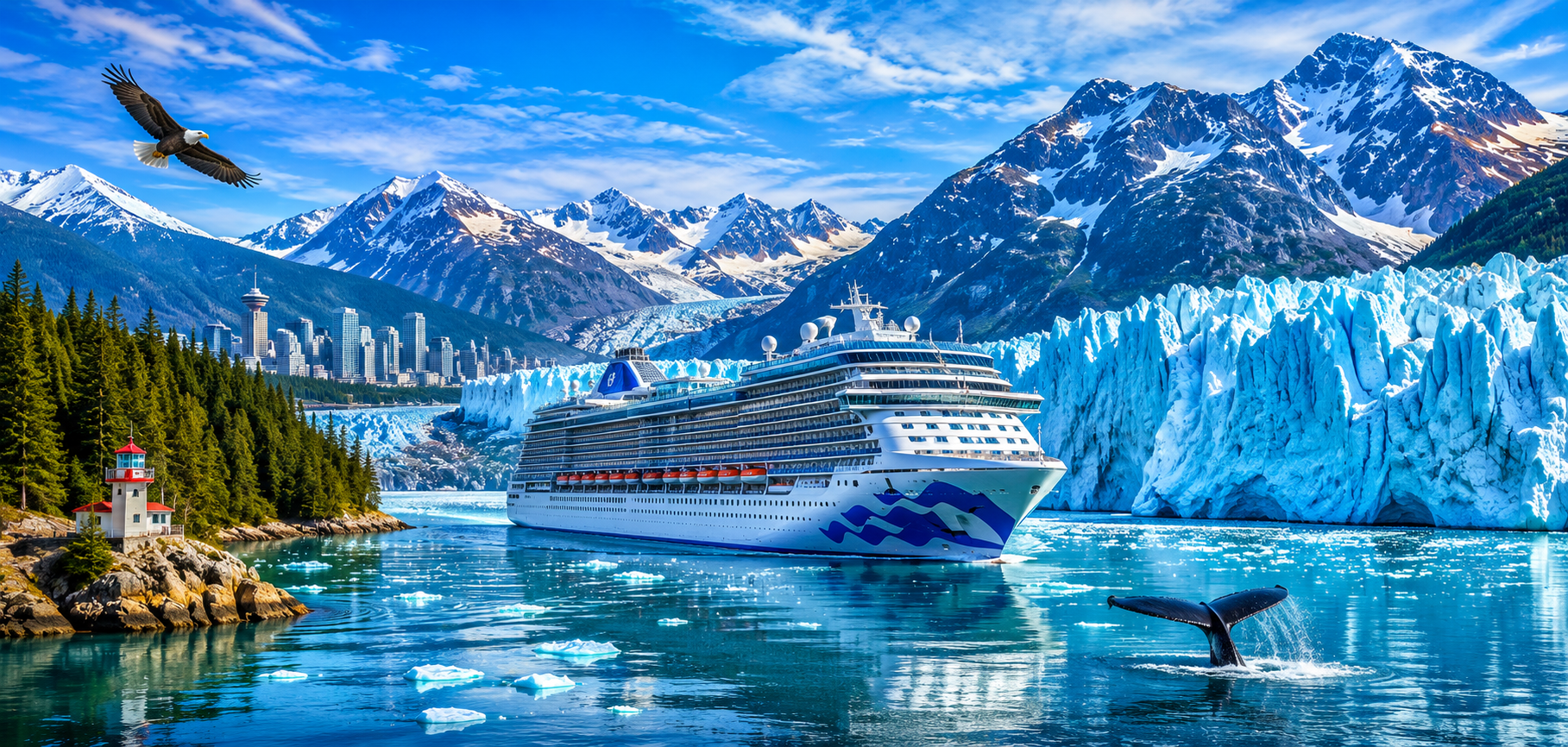 8D7N Alaska Cruise Inside Passage (Roundtrip Vancouver)
